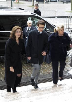 Belgische Royals anlässlich einer Messe für die Verstorbenen der Familie 17-02-2017 Laken Princess Maria Esmeralda and Princess Lea during a Mass to commemorate the deceased members of the Belgian Royal Family at the Onze-Lieve-Vrouwchurch in Laken.  Copyright: xppe werfx
