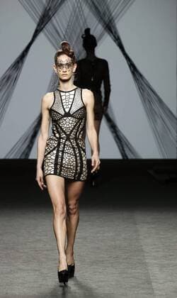 Madrid Fashion Week - Maya Hansen Modenschau A model takes to the catwalk a creation from the Fall Winter 2017 collection of designer Maya Hansen during the Mercedes-Benz Fashion Week Madrid (MBFWM) held at the IFEMA Congress and Events center in Madrid, 17 February 2017. THE MBFWM runs from 16 to 21 February. MADRID FASHION WEEK !ACHTUNG: NUR REDAKTIONELLE NUTZUNG!  Copyright: xZipix 20170217-636229460536592326