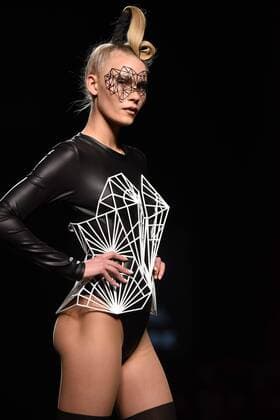 Maya Hansen fashion show at Mercedes Benz Fashion Week Madrid 2017.  DiegoxPuerta