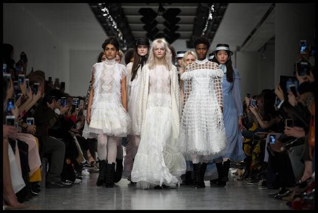 . 17 02 2017. London, United Kingdom. Models walk the catwalk at the Bora Aksu show on the opening day of London Fashion Week 2017 at 180 The Strand, London, UK,  xBenxStevensx xi-Imagesx IIM-14413-0007