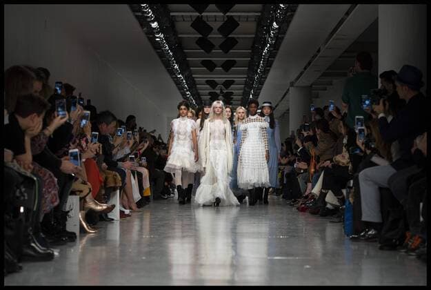 . 17 02 2017. London, United Kingdom. Models walk the catwalk at the Bora Aksu show on the opening day of London Fashion Week 2017 at 180 The Strand, London, UK,  xBenxStevensx xi-Imagesx IIM-14413-0008