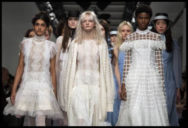 . 17 02 2017. London, United Kingdom. Models walk the catwalk at the Bora Aksu show on the opening day of London Fashion Week 2017 at 180 The Strand, London, UK,  xBenxStevensx xi-Imagesx IIM-14413-0010