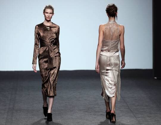 Models take to the catwalk creations from the Fall Winter 2017 collection of designer Angel Schlesser at the Mercedes-Benz Fashion Week Madrid (MBFWM) held at the IFEMA Congress and Events center in Madrid, 17 February 2017. THE MBFWM runs from 16 to 21 February. MADRID FASHION WEEK !ACHTUNG: NUR REDAKTIONELLE NUTZUNG!  Copyright: xJ.J.xGuillénx 20170217-636229475333626618
