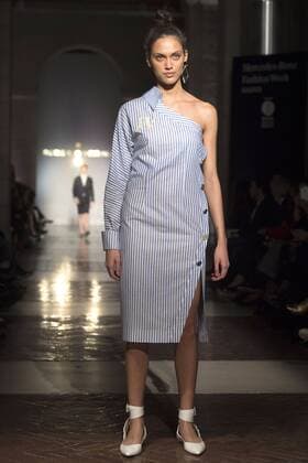 Dalianah Arekion bei der Roberto Verino Fashion Show auf der Mercedes-Benz Fashion Week Madrid Autumn Winter 2017. Madrid, 16.02.2017 Dalianah Arekion  Foto:xDyDxFotografosx xFuturexImage