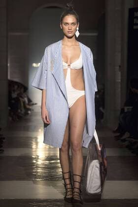 Dalianah Arekion bei der Roberto Verino Fashion Show auf der Mercedes-Benz Fashion Week Madrid Autumn Winter 2017. Madrid, 16.02.2017 Dalianah Arekion  Foto:xDyDxFotografosx xFuturexImage