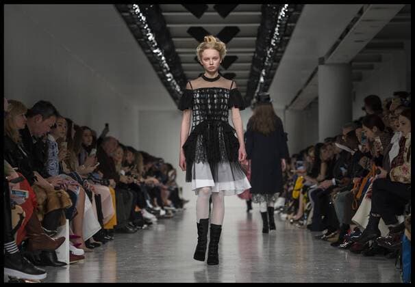 . 17 02 2017. London, United Kingdom. Models walk the catwalk at the Bora Aksu show on the opening day of London Fashion Week 2017 at 180 The Strand, London, UK,  xBenxStevensx xi-Imagesx IIM-14413-0014