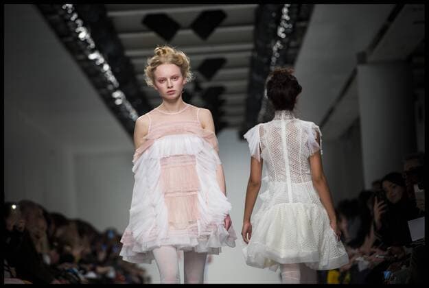 . 17 02 2017. London, United Kingdom. Models walk the catwalk at the Bora Aksu show on the opening day of London Fashion Week 2017 at 180 The Strand, London, UK,  xBenxStevensx xi-Imagesx IIM-14413-0016