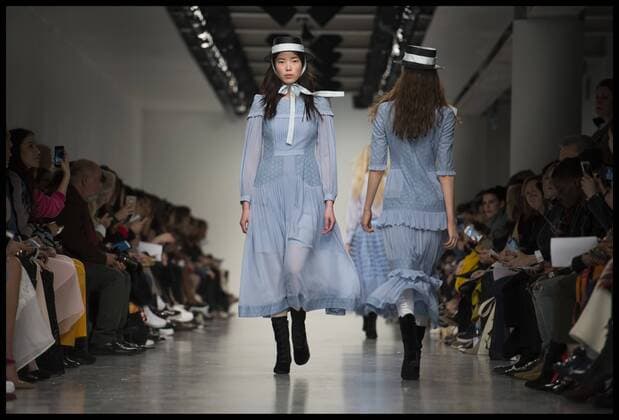 . 17 02 2017. London, United Kingdom. Models walk the catwalk at the Bora Aksu show on the opening day of London Fashion Week 2017 at 180 The Strand, London, UK,  xBenxStevensx xi-Imagesx IIM-14413-0023