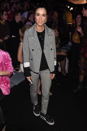 Alba Lago at the frontrow of Maya Hansen fashion show at Mercedes Benz Fashion Week Madrid 2017.  DiegoxPuerta