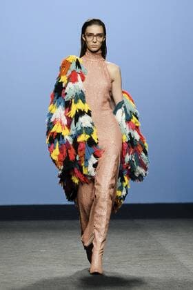 February 17, 2017 - Madrid, Spain - A model walks the runway at the MARIA ESCOTE show during the Mercedes-Benz Madrid Fashion Week Autumn Winter 2017 2018 at IFEMA on February 17, 2017 in Madrid, Spain Madrid Spain  - ZUMAn230 20170217_zaa_n230_062 Copyright: xOscarxGonzalezx