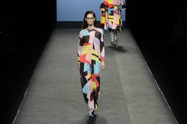February 17, 2017 - Madrid, Spain - A model walks the runway at the MARIA ESCOTE show during the Mercedes-Benz Madrid Fashion Week Autumn Winter 2017 2018 at IFEMA on February 17, 2017 in Madrid, Spain Madrid Spain  - ZUMAn230 20170217_zaa_n230_133 Copyright: xOscarxGonzalezx