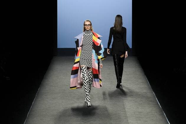 February 17, 2017 - Madrid, Spain - A model walks the runway at the MARIA ESCOTE show during the Mercedes-Benz Madrid Fashion Week Autumn Winter 2017 2018 at IFEMA on February 17, 2017 in Madrid, Spain Madrid Spain  - ZUMAn230 20170217_zaa_n230_146 Copyright: xOscarxGonzalezx