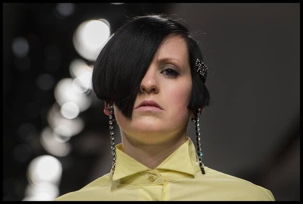 . 17 02 2017. London, United Kingdom. Models walk the catwalk at the Ashley Williams show on the opening day of London Fashion Week 2017 at 180 The Strand, London, UK.  xBenxStevensx xi-Imagesx IIM-14419-0022