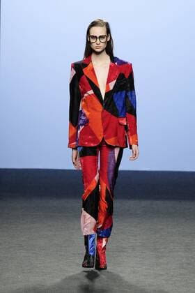 February 17, 2017 - Madrid, Spain - A model walks the runway at the MARIA ESCOTE show during the Mercedes-Benz Madrid Fashion Week Autumn Winter 2017 2018 at IFEMA on February 17, 2017 in Madrid, Spain Madrid Spain  - ZUMAn230 20170217_zaa_n230_171 Copyright: xOscarxGonzalezx