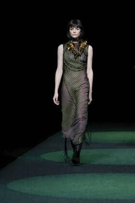February 17, 2017 - Madrid, Spain - A model walks the runway at the JUAN VIDAL show during the Mercedes-Benz Madrid Fashion Week Autumn Winter 2017 2018 at IFEMA on February 17, 2017 in Madrid, Spain Madrid Spain  - ZUMAn230 20170217_zaa_n230_318 Copyright: xOscarxGonzalezx