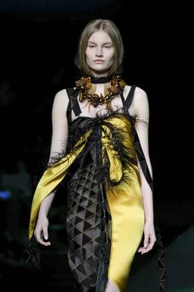 February 17, 2017 - Madrid, Spain - A model walks the runway at the JUAN VIDAL show during the Mercedes-Benz Madrid Fashion Week Autumn Winter 2017 2018 at IFEMA on February 17, 2017 in Madrid, Spain Madrid Spain  - ZUMAn230 20170217_zaa_n230_344 Copyright: xOscarxGonzalezx