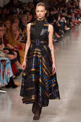 February 17, 2017 - London, United Kingdom - A model walks the runway at the Teatum Jones show during the London Fashion Week February 2017 collections on February 17, 2017 in London, England. London United Kingdom  - ZUMAn230 20170217_zaa_n230_391 Copyright: xKarynxLouisex