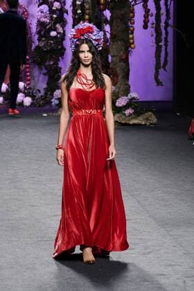February 17, 2017 - Madrid, Spain - A model walks the runway at the FRANCIS MONTESINOS show during the Mercedes-Benz Madrid Fashion Week Autumn Winter 2017 2018 at IFEMA on February 17, 2017 in Madrid, Spain Madrid Spain  - ZUMAn230 20170217_zaa_n230_501 Copyright: xOscarxGonzalezx