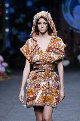 February 17, 2017 - Madrid, Spain - A model walks the runway at the FRANCIS MONTESINOS show during the Mercedes-Benz Madrid Fashion Week Autumn Winter 2017 2018 at IFEMA on February 17, 2017 in Madrid, Spain Madrid Spain  - ZUMAn230 20170217_zaa_n230_511 Copyright: xOscarxGonzalezx