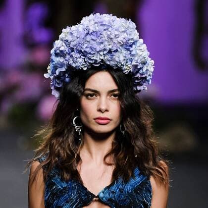 February 17, 2017 - Madrid, Spain - A model walks the runway at the FRANCIS MONTESINOS show during the Mercedes-Benz Madrid Fashion Week Autumn Winter 2017 2018 at IFEMA on February 17, 2017 in Madrid, Spain Madrid Spain  - ZUMAn230 20170217_zaa_n230_498 Copyright: xOscarxGonzalezx