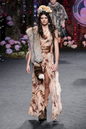 February 17, 2017 - Madrid, Spain - A model walks the runway at the FRANCIS MONTESINOS show during the Mercedes-Benz Madrid Fashion Week Autumn Winter 2017 2018 at IFEMA on February 17, 2017 in Madrid, Spain Madrid Spain  - ZUMAn230 20170217_zaa_n230_512 Copyright: xOscarxGonzalezx