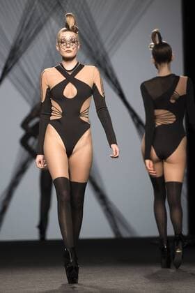Hana bei der Maya Hansen Fashion Show auf der Mercedes-Benz Fashion Week Madrid Autumn Winter 2017. Madrid, 17.02.2017 Hana  Foto:xDyDxFotografosx xFuturexImage