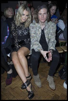 . 17 02 2017. London, United Kingdom. Tallia Storm and Dougie Poynter at the PPQ show at London Fashion Week for Autumn Winter 2017  xStephenxLockx xi-Imagesx IIM-14421-0004