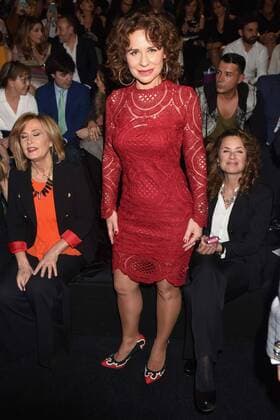 Vicky Larraz at the frontrow of the Francis Montesinos fashion show of Mercedes Benz Fashion Week Madrid 2017.  DiegoxPuerta