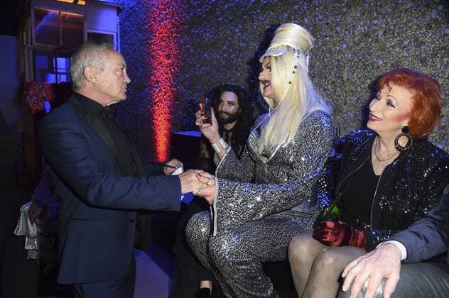 Udo Kier, Conchita Wurst, Gloria Viagra und Zazie de Paris bei der Verleihung des 31. Teddy Award im Rahmen der Berlinale 2017 67. Internationale Filmfestspiele Berlin im Haus der Berliner Festspiele. Berlin, 17.02.2017 Foto:xH.xWestx xFuturexImage