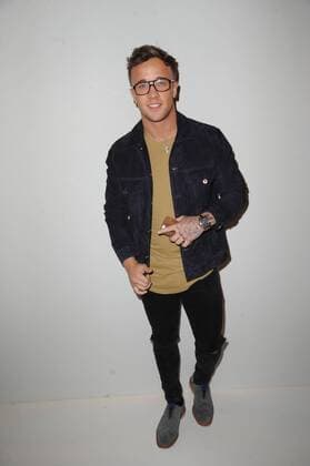 X Factor pop singer Sam Callahan attending the One To Watch London Fashion Week show, held at Freemasons Hall, London. FEBRUARY 17th 2017  TSTx17354
