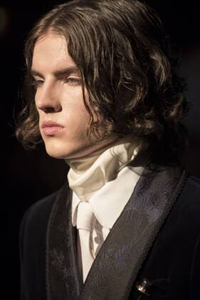 London: Joshua Kane Fashion Show British fashion designer Joshua Kane presents his new Collection AW17, in a fashion show at London Palladium. The show was named Journey and it saw the presence of a string quartet and two professional dancers.  AlbertoxPezzali