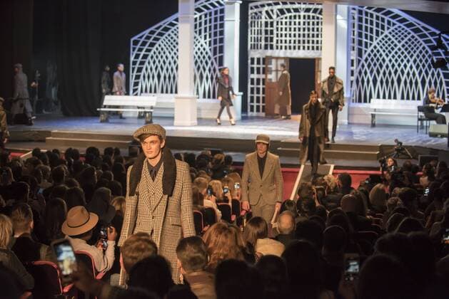 London: Joshua Kane Fashion Show British fashion designer Joshua Kane presents his new Collection AW17, in a fashion show at London Palladium. The show was named Journey and it saw the presence of a string quartet and two professional dancers.  AlbertoxPezzali