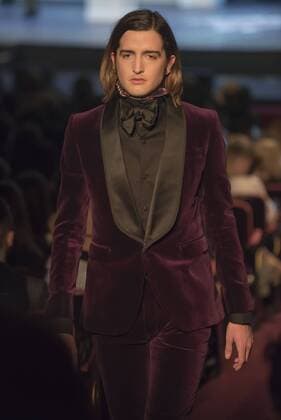 London: Joshua Kane Fashion Show British fashion designer Joshua Kane presents his new Collection AW17, in a fashion show at London Palladium. The show was named Journey and it saw the presence of a string quartet and two professional dancers.  AlbertoxPezzali