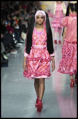 . 18 02 2017. London, United Kingdom. Models walk the catwalk for the Ryan Lo show on the second day of London Fashion Week 2017 at 180 The Strand, London, UK,  xBenxStevensx xi-Imagesx IIM-14426-0014