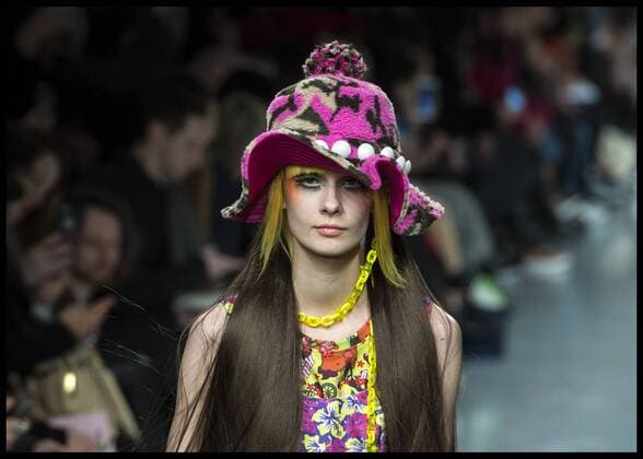 . 18 02 2017. London, United Kingdom. Models walk the catwalk for the Ryan Lo show on the second day of London Fashion Week 2017 at 180 The Strand, London, UK,  xBenxStevensx xi-Imagesx IIM-14426-0020