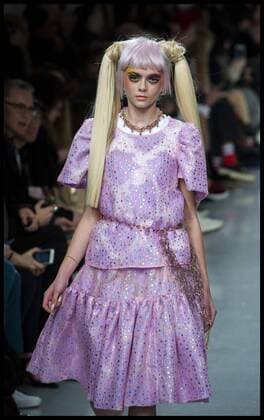 . 18 02 2017. London, United Kingdom. Models walk the catwalk for the Ryan Lo show on the second day of London Fashion Week 2017 at 180 The Strand, London, UK,  xBenxStevensx xi-Imagesx IIM-14426-0022