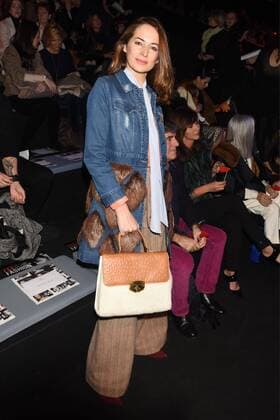 Cuca Garcia Escribano at the front row of the Moises Nieto Miguel Marinero front row at Merdeces Benz Fashion Week Madrid 2017.  DiegoxPuerta