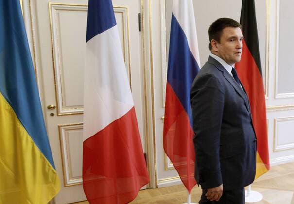 MUNICH, GERMANY - FEBRUARY 18, 2017: Ukraine s Foreign Minister Pavlo Klimkin seen ahead of a meeting to discuss ways to resolve the Ukrainian conflict on the sidelines of the 53rd Munich Security Conference. Alexander Shcherbak TASS  TS041C06
