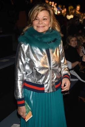 Cari Lapique at the front row of the Roberto Torretta fashion show at Mercedes Benz Fashion Week Madrid 2017.  DiegoxPuerta