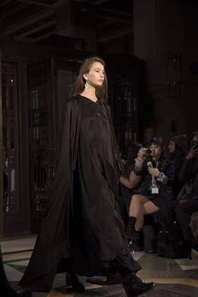 United Kingdom: LFW: CECI fashion show CECI s fashion show AW17 at London Fashion Scout, during the Fashion Week. Apparel and jewelry designer Cecilia Chang s namesake brand was founded in New York City 2014. The label is known for its loose-fitting and clean silhouette aesthetic.  AlbertoxPezzali