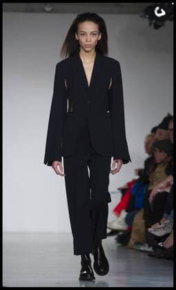 . 18 02 2017. London, United Kingdom. Models walk the catwalk for the Ports 1961 show on the second day of London Fashion Week 2017 at Victoria House, Bloomsbury Square, London, UK.  xBenxStevensx xi-Imagesx IIM-14429-0003