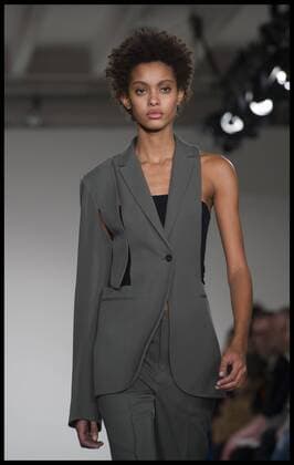 . 18 02 2017. London, United Kingdom. Models walk the catwalk for the Ports 1961 show on the second day of London Fashion Week 2017 at Victoria House, Bloomsbury Square, London, UK.  xBenxStevensx xi-Imagesx IIM-14429-0008