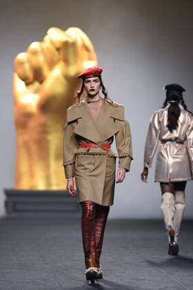 Ana Locking fashion show at Mercedes Benz Fashion Week Madrid 2017.  DiegoxPuerta