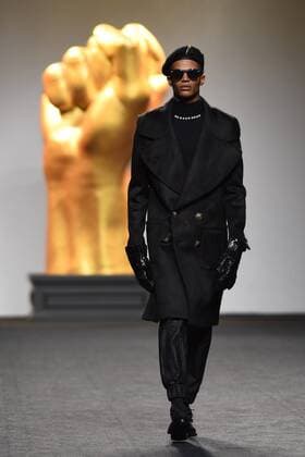 Ana Locking fashion show at Mercedes Benz Fashion Week Madrid 2017.  DiegoxPuerta