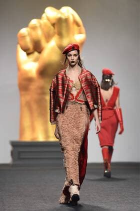 Ana Locking fashion show at Mercedes Benz Fashion Week Madrid 2017.  DiegoxPuerta