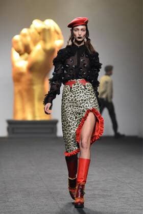 Ana Locking fashion show at Mercedes Benz Fashion Week Madrid 2017.  DiegoxPuerta