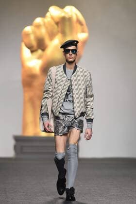 Ana Locking fashion show at Mercedes Benz Fashion Week Madrid 2017.  DiegoxPuerta