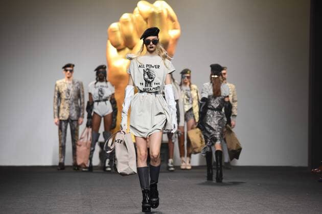 Ana Locking fashion show at Mercedes Benz Fashion Week Madrid 2017.  DiegoxPuerta