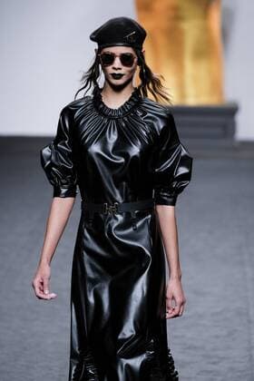 February 18, 2017 - Madrid, Spain - A model walks the runway at then ANA LOCKING show during the Mercedes-Benz Madrid Fashion Week Autumn Winter 2017 2018 at IFEMA on February 18, 2017 in Madrid, Spain Madrid Spain  - ZUMAn230 20170218_zaa_n230_051 Copyright: xOscarxGonzalezx