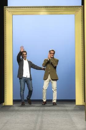 Miguel Marinero (rechts) bei der Miguel Marinero Fashion Show auf der Mercedes-Benz Fashion Week Madrid Autumn Winter 2017. Madrid, 18.02.2017 Miguel Marinero  Foto:xDyDxFotografosx xFuturexImage